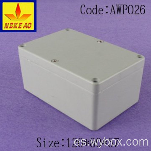 Caja de empalmes de aluminio IP67 caja de empalmes de caja de aluminio Caja de empalme electrónica de carril Din caja de caja eléctrica hermética e